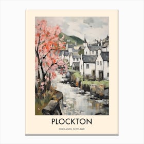 Plockton (Highlands, Scotland) Painting 4 Travel Poster Canvas Print