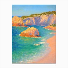 Cala Goloritzé Sardinia Beach Italy Monet Style Canvas Print