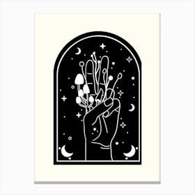 Tarot Card Illustration Hand Drawing Aesthetic Illustration Canvas Print