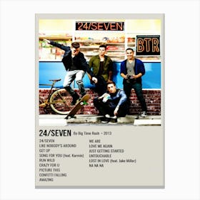 24 Seven By Big Time Rush Canvas Print