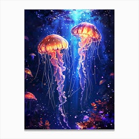 jelly fish Canvas Print