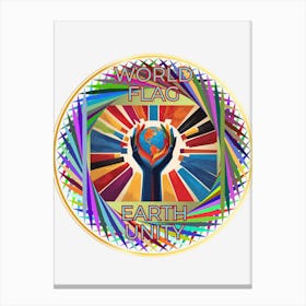 World United Flag Canvas Print