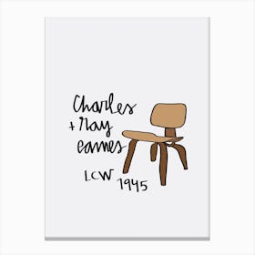 Eames Plywood Chair Canvas Print