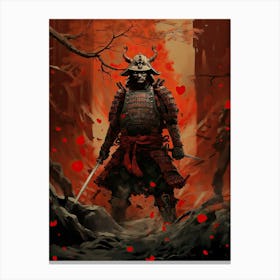 Samurai Katchu Shi Illustration 4 Canvas Print