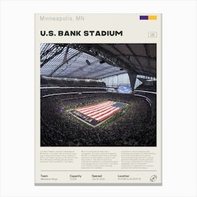 Minnesota Vikings - U.S. Bank Stadium 1 Canvas Print