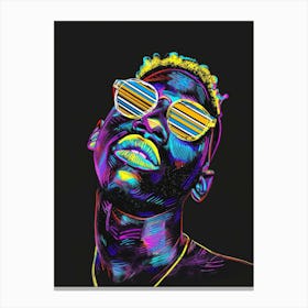 Colorful man Canvas Print