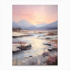 Dreamy Winter Painting Snowdonia National Park United Kingdom 2 Canvas Print