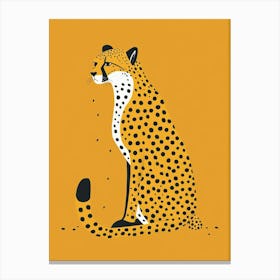 Yellow Cheetah 1 Canvas Print