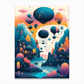 City Under The Sky Canvas Print