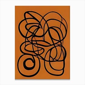 Abstract Swirls Canvas Print