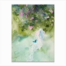 Sea Angel Storybook Watercolour Canvas Print