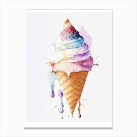 Ice cream print 3 Canvas Print