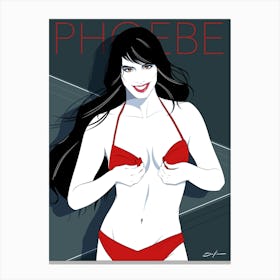 Phoebe Cates - Retro 80s Style Canvas Print