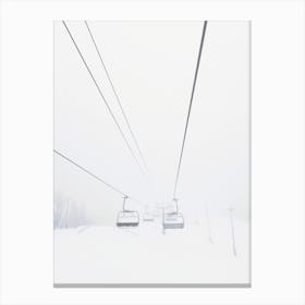 Ski Lift Scenery Canvas Print