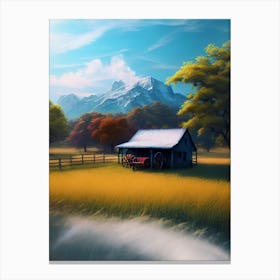 Barn In The Countryside 1 Canvas Print