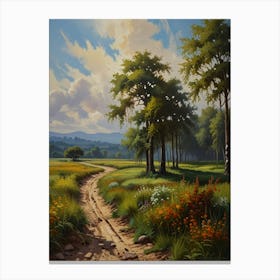 Path in the countryside Canvas Print