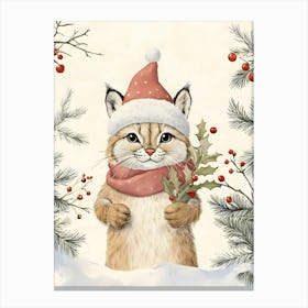 Santa Cat 1 Canvas Print