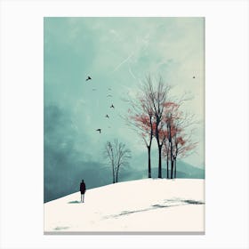 Winter'S Day, Minimalism Canvas Print