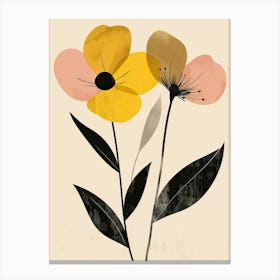 Verona Flower Market Boho Minimalist Style Canvas Print