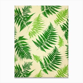 Pattern Poster Walking Fern 4 Canvas Print