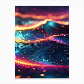 Abstract Wave Print Canvas Print