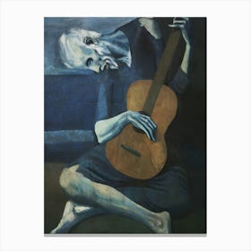 Pablo Picasso 'The Guitar Player' Canvas Print