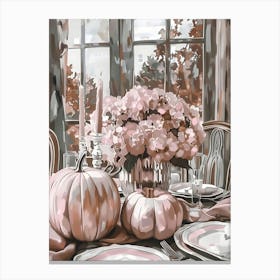 Thanksgiving Table Canvas Print