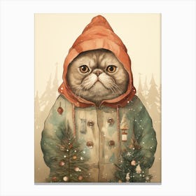 Christmas Cat Canvas Print