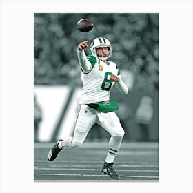 Aaron Rodgers Of The New York Jets Canvas Print