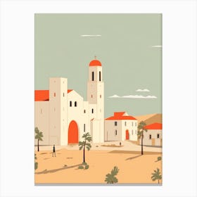 Tunisia Travel Illustration Canvas Print
