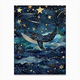 Whale In The Sky 10 Canvas Print