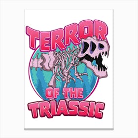 Terror Of The Triassic logo Canvas Print