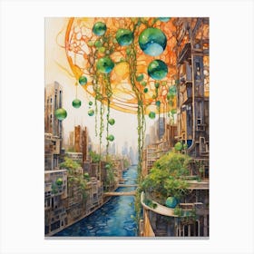 Futuristic City 8 Canvas Print