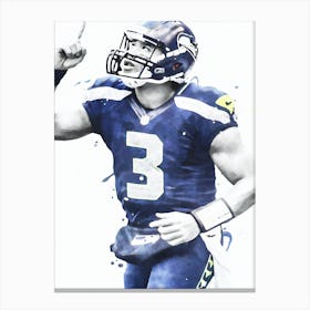 Russell Wilson Seattle 1 Canvas Print