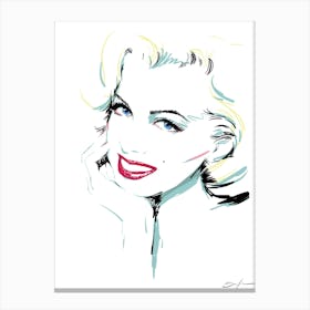 Marylin - Retro 80s Style Canvas Print