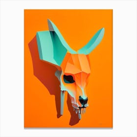 Animal Skull Orange Paul Klee Canvas Print