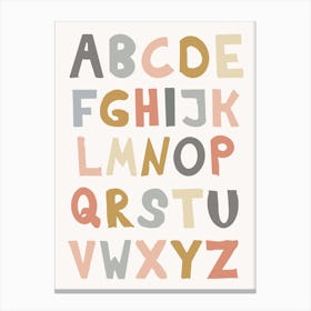 Alphabet Canvas Print