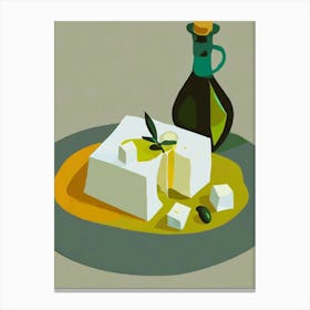 Olives And Feta Cheese Canvas Print