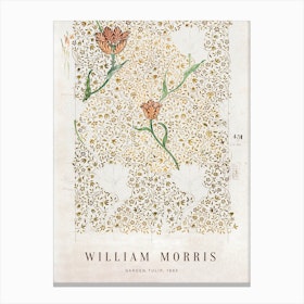 William Morris, Garden Tulip Canvas Print