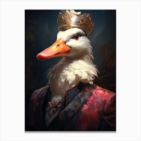 King Of Ducks Canvas Print