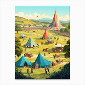 Festival Of Tents Canvas Print