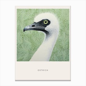 Ohara Koson Inspired Bird Painting Ostrich 3 Poster Canvas Print