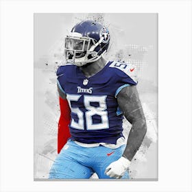 Harold Landry Iii Tennessee Titans Canvas Print