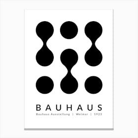 BAUHAUS LIQUID BK Canvas Print