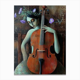 Cello Secret Music Canvas Print