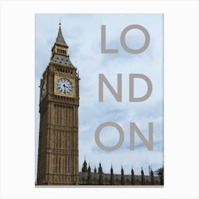 London big ben Travel Poster Art Print Canvas Print