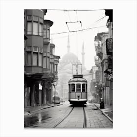 Istanbul, Turkey, Black And White Old Photo 2 Canvas Print