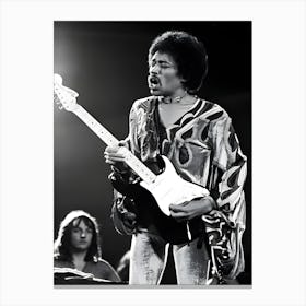 Jimi Hendrix At Isle Of Wight Festival 1970 Canvas Print