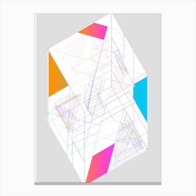 Geometric Cube Canvas Print