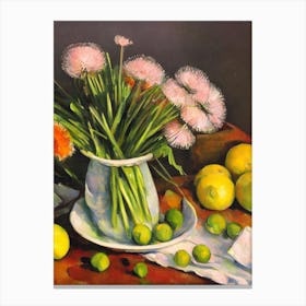 Dandelion Greens 2 Cezanne Style vegetable Canvas Print
